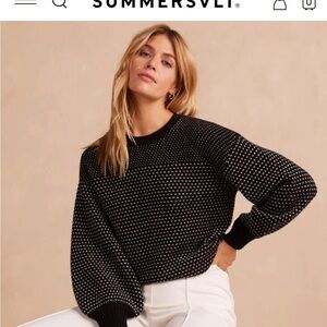 Summersalt Cashmere Blend Mix Stitch Sweater (S)
